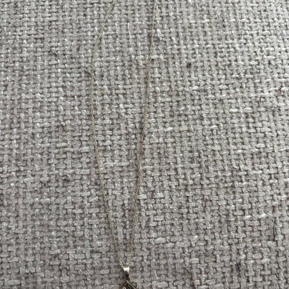 Italian Silver Necklace wtih Pendant - Picture 1 of 2